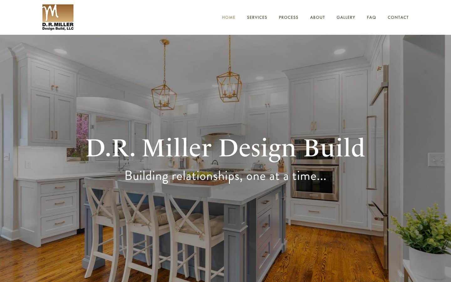 Industry website design project: the DR Miller Design Build website, for a remodeling company