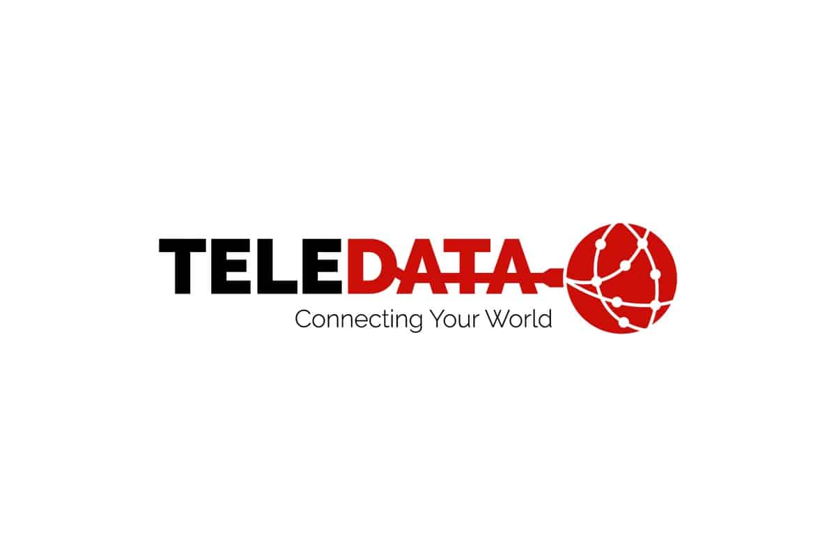 Teledata logo and website design: the Teledata logo